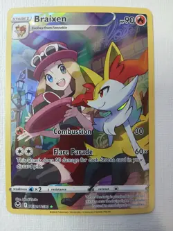 Braixen TG01/TG30 Silver Tempest Holo Ultra Rare Pokemon TCG NM - Image 1