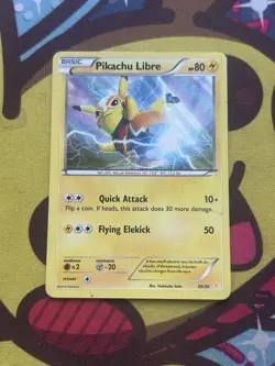 Pokemon Pikachu Libre 30/30 - Suicune Trainer Kit - Holo Rare - Excellent - Image 1