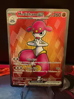 Medicham ex - 161/142 - Pokemon Stellar Crown Full Art Ultra Rare NM - Image 1