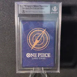 Bandai 2024 One Piece OP07-109 Monkey D. Luffy Foil SR Beckett 9 (ERROR CARD!!!) - Image 2