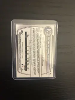 2025 Bowman Draft- 1st Bowman Aqua Lava Auto-Michael Lombardi CPA-ML Royals /199 - Image 2