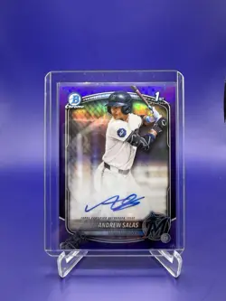 2025 Bowman Chrome Bowman 1st Prospect Autograph Andrew Salas #34/250 - Image 1