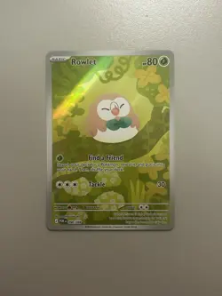 Pokemon TCG Rowlet 090/088 Illustration Rare Perfect Order NM/M - Image 2