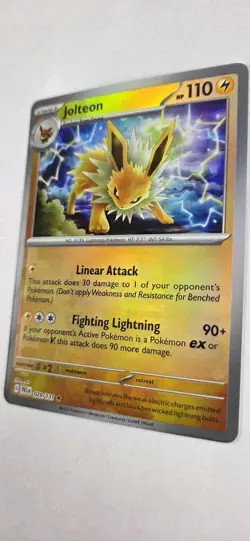 Jolteon 029/131 Pokemon TCG SV: Prismatic Evolutions Master Ball NM - Image 2