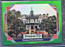 2025 Topps Disneyland 70th Anniversary Green Foil #72 Pirates of the Caribbean - Image 1