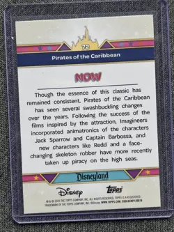 2025 Topps Disneyland 70th Anniversary Green Foil #72 Pirates of the Caribbean - Image 2