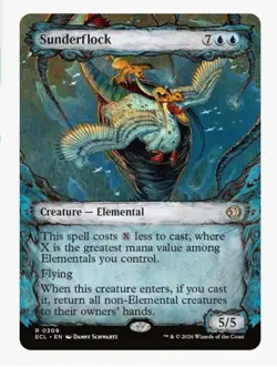 1x MTG Sunderflock *Showcase* ECL Rare! NM Mint! - Image 1