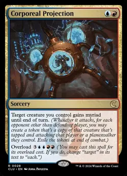 MTG 1x Corporeal Projection, NM, Ravnica Clue, Myriad Overload Izzet Sorcery - Image 1