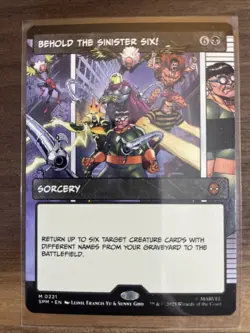 MTG Marvel Spider-Man, Behold the Sinister Six! - Borderless - Image 1