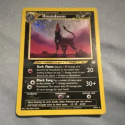 Houndoom Neo Revelation 08/64 Holo Rare Unlimited English 70 HP Pokemon TCG - Image 1
