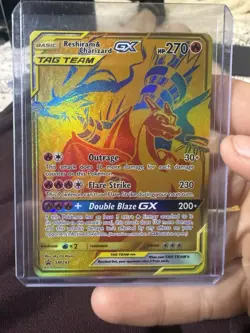 Pokemon Tcg Reshiram & Charizard Gx SM247 Promo - Image 1