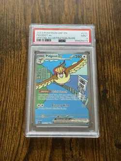 2023 POKEMON OBF EN SPECIAL ILLUSTRATION RARE PIDGEOT EX PSA 9 - Image 1