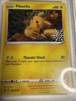 PSA 7 MINT Pikachu SWSH153 Holiday Calendar Pokemon Card - Image 2