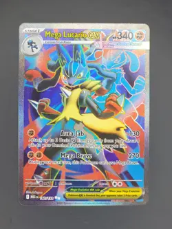Mega Lucario ex 160/132 Ultra Rare Mega Evolution Pokemon TCG NM - Image 1