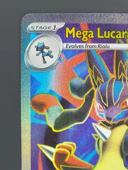 Mega Lucario ex 160/132 Ultra Rare Mega Evolution Pokemon TCG NM - Image 2