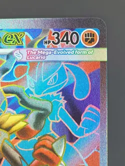 Mega Lucario ex 160/132 Ultra Rare Mega Evolution Pokemon TCG NM - Image 3