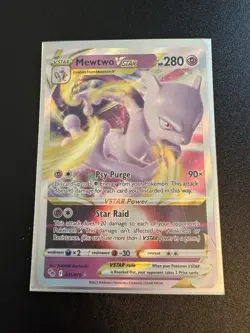 Pokemon TCG: Mewtwo VSTAR #031/078 Pokemon GO _ Mewtwo V - Image 1