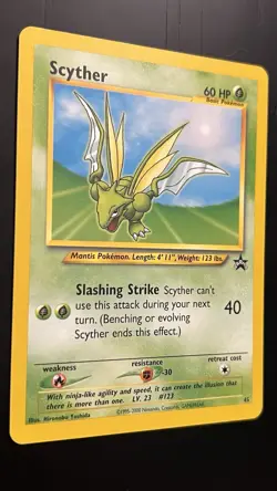 Scyther 45/53 NM/Almost Mint Wotc Black Star Promo Pokemon TCG Regular - Image 2