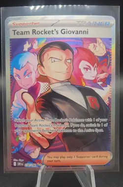 2025 Pokemon Team Rocket's Giovanni 238/182 Sv10: Destined Rivals Holo - Image 1