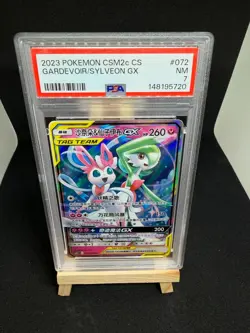Pokemon Gardevoir & Sylveon 072/150 Chinese Tag Team - Graded Slab PSA 7 - Image 1