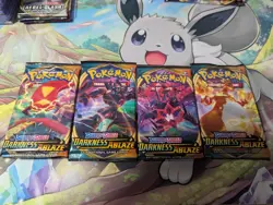 Pokemon Sword & Shield Darkness Ablaze - Artset 4x Booster Pack - (Sealed) - Image 1