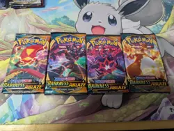 Pokemon Sword & Shield Darkness Ablaze - Artset 4x Booster Pack - (Sealed) - Image 2