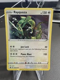 Pokemon TCG Rayquaza SWSH Black Star Promo SWSH029 Holo Promo - Image 1