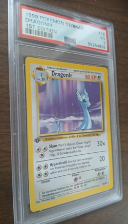 1999 Pokemon German Base Set 1st Edition Dragonir Dragonair 18/102 PSA 3 VG WOTC - Image 2