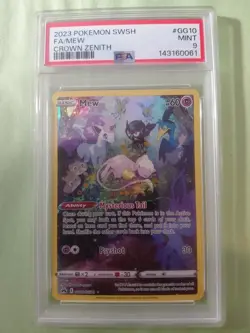 Pokemon TCG Mew Crown Zenith Galarian Gallery Holo Rare Card GG10/GG70 PSA 9 - Image 1