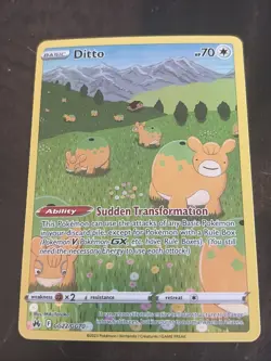 Ditto GG22/GG70 Crown Zenith Galarian Gallery Ultra Rare Holo Pokemon TCG - Image 1
