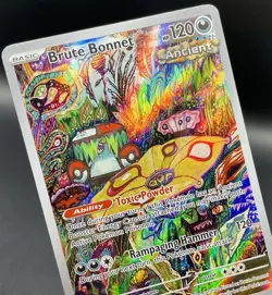 Brute Bonnet 207/182 Paradox Rift Illustration Rare Komiya Full Art Pokemon NM/M - Image 3