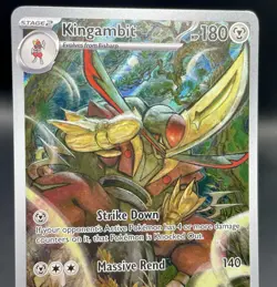 Kingambit SVP 130 Shrouded Fable Illustration Rare Black Star Promo Pokemon NM/M - Image 3