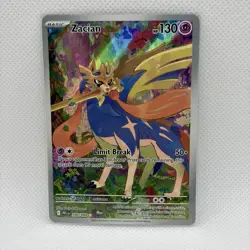🔥Zacian 100/094 Pokemon Me02: Phantasmal Flames Holo Illustration Rare NM - Image 1