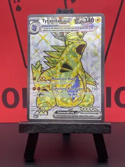 Tyranitar ex 211/197 Pokemon TCG Obsidian Flames Full Art Holo 2023 NM - Image 2