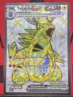 Tyranitar ex 211/197 Pokemon TCG Obsidian Flames Full Art Holo 2023 NM - Image 3