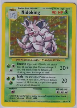 1999 Pokemon Game 11 Nidoking-holo - Image 1