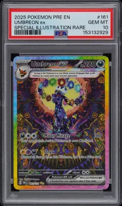 UMBREON EX PSA 10 SPECIAL ILLUSTRATION RARE 2025 POKEMON PRISMATIC EVOLUTIONS - Image 1