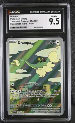 Pokemon GRADED Drampa 184/162 Temporal Forces IR 9.5 CGC ENGLISH - Image 1