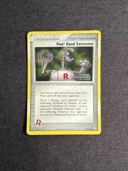 Pokemon Pow! Hand Extension Trainer Reverse Holo Team Rocket 85/109 2004 - Image 1