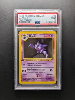 1999 Pokemon ALPOLLO - 1. Edition - 29/102 - Base Set DE - PSA 9 - Image 1