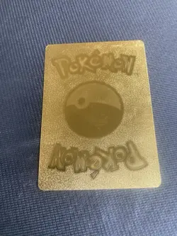 Pokemon Charizard VMAX Gold Metal Shiny Holo fan art SV107/SV122 Shining Fates - Image 2