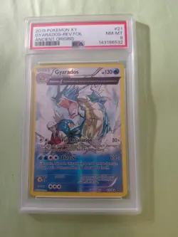 Gyarados FULL ART Holo Rare 21/98 XY Ancient Origins Pokemon TCG Holo NM/Mint - Image 1