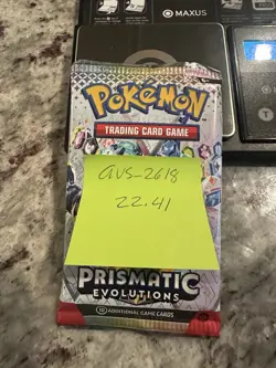 22.41g! HEAVY -Pokemon Prismatic Evolution Booster Pack -Possible GODU - Image 3