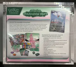 Pokemon Center Exclusive Paradox Rift ETB Sealed Elite Trainer Box Acrylic Case - Image 3