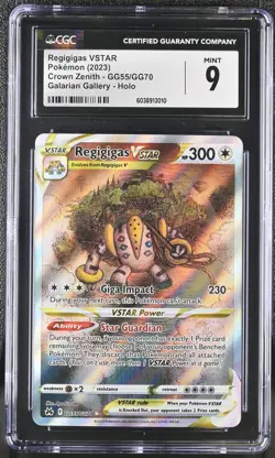 Pokemon GRADED Regigigas VSTAR GG55/GG70 Crown Zenith 9 CGC ENGLISH - Image 1