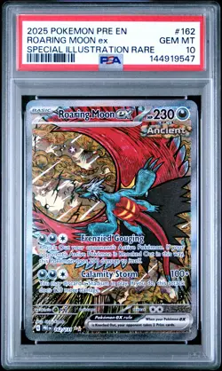 2025 POKEMON PRE EN-PRISMATIC EVOLUTIONS #162 ROARING MOON EX PSA 10 - Image 1