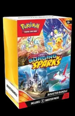 Pokemon TCG SURGING SPARKS Booster Bundle (6 Packs) - New/Sealed - Image 1