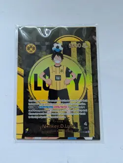 ONE PIECE x BVB 09 Dortmund Promo Karte Card ST13-003 Monkey D Luffy sealed - Image 1