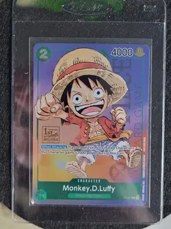 Monkey D Luffy P-037 One Piece Card Game TCG 1st Anniversary Stamped Promo - Image 3