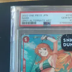 PSA 10 Nami OP01-016 Parallel Alt Art R Romance Dawn One Piece Card Japan - Image 3